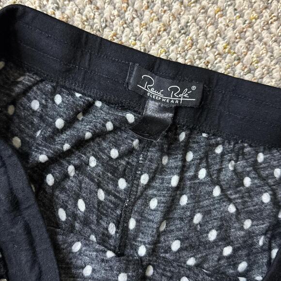 Cute vintage y2k-style ultra low rise polka dot black mini/ micro shorts - Picture 3 of 4